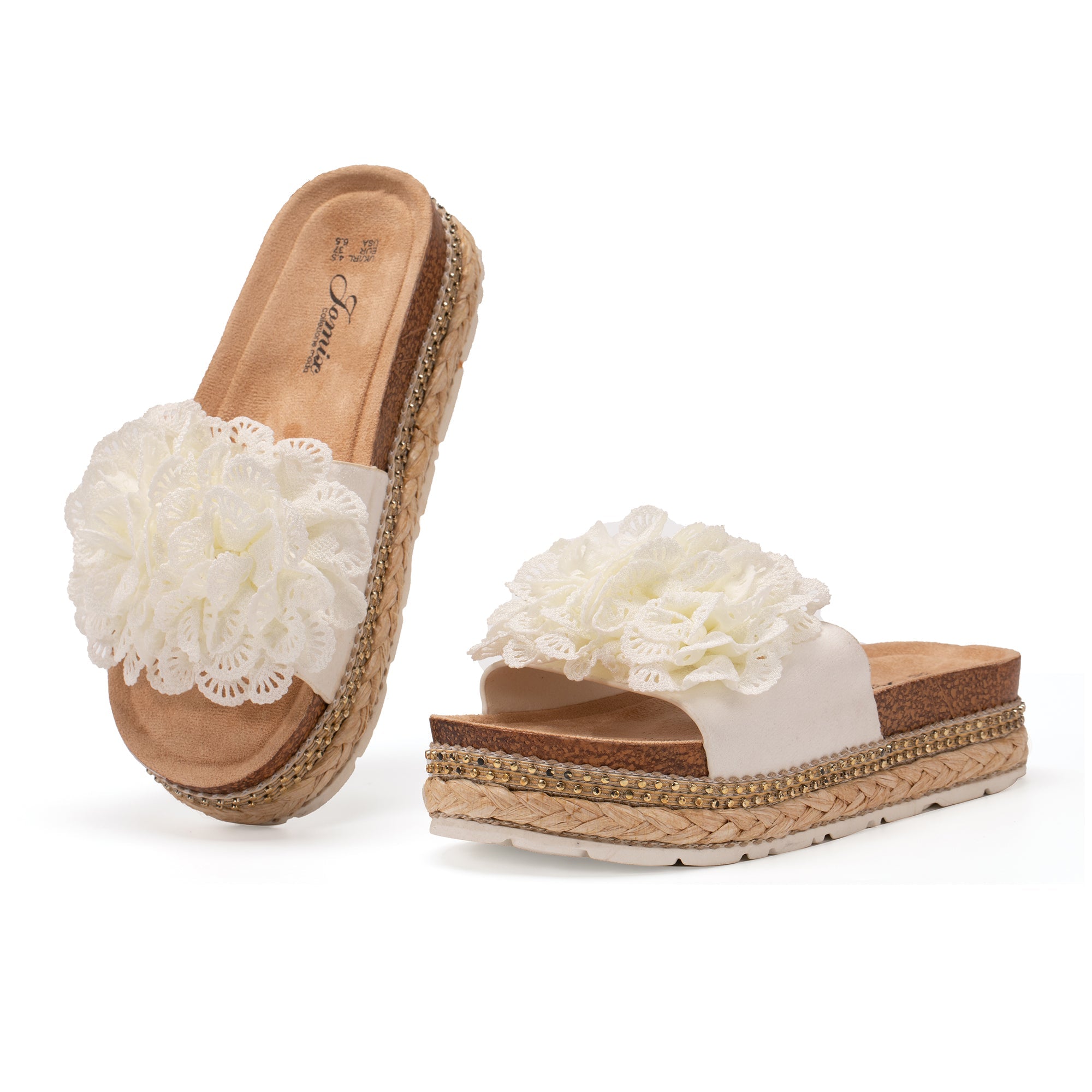 JOMIX Ciabatte Donna Estive Sandali Sughero Moda Sandali Antiscivolo Pantofole WCF250334