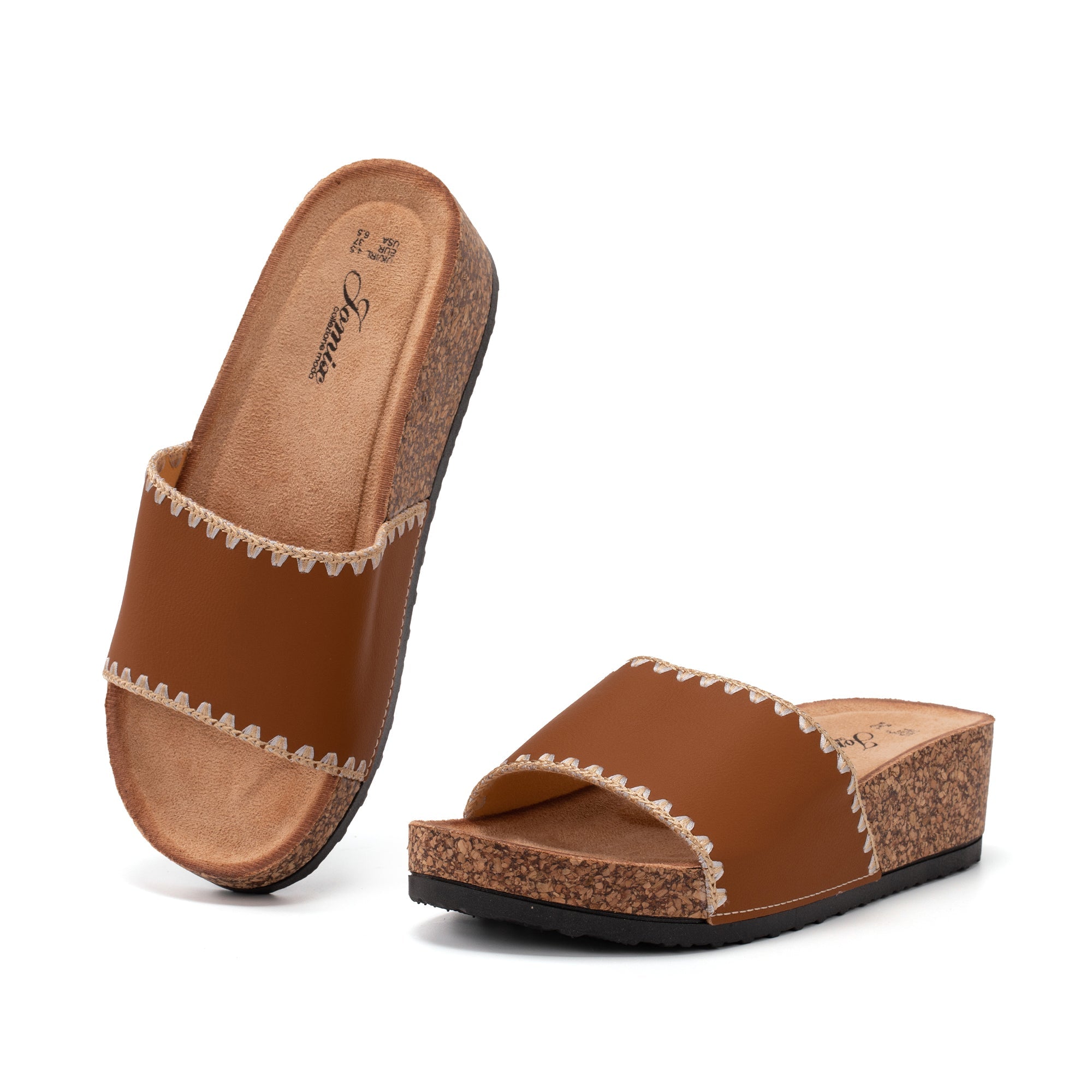 JOMIX Ciabatte Donna Estive Sughero Moda Sandali Antiscivolo Pantofole WCF250337