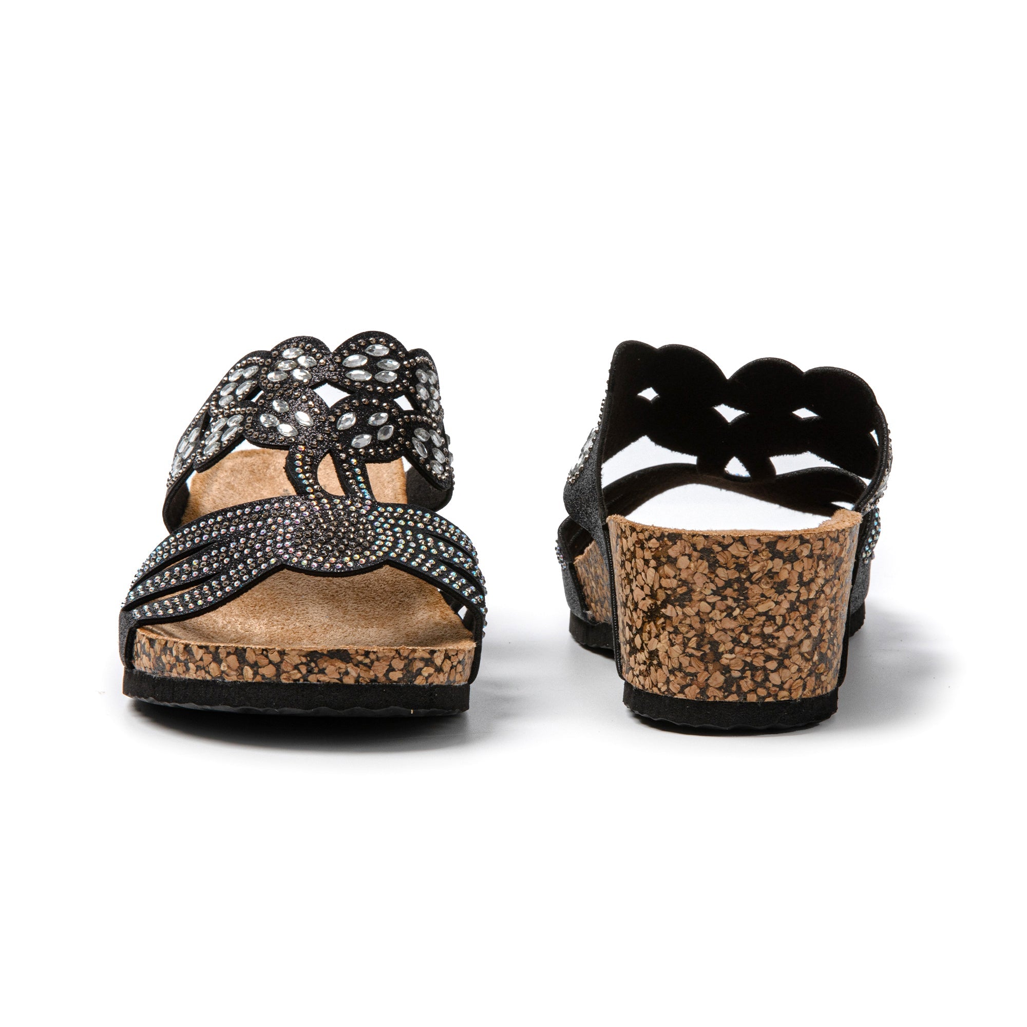 JOMIX Ciabatte Donna Estivi Elegante Suola Gomma Sughero Sintetico Pantofole SD9159