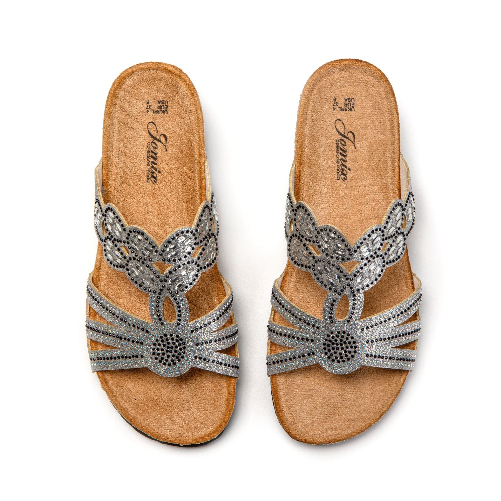 JOMIX Ciabatte Donna Estivi Elegante Suola Gomma Sughero Sintetico Pantofole SD9159