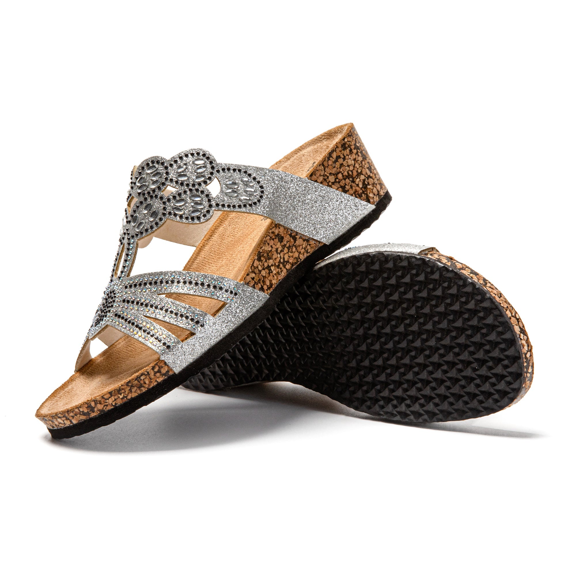 JOMIX Ciabatte Donna Estivi Elegante Suola Gomma Sughero Sintetico Pantofole SD9159