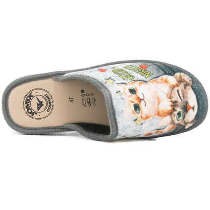 JOMIX Ciabatte Donna Gatti Chiuse con Zeppa Pantofole Anatomiche