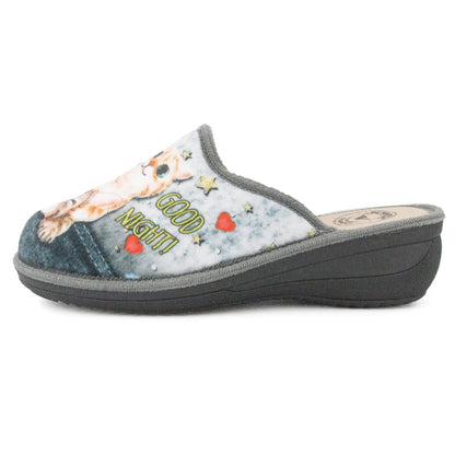 JOMIX Ciabatte Donna Gatti Chiuse con Zeppa Pantofole Anatomiche