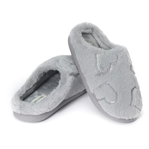JOMIX Ciabatte Donna Invernali da Casa Pantofole Pelose Calde Flat Termiche Comode e Morbide