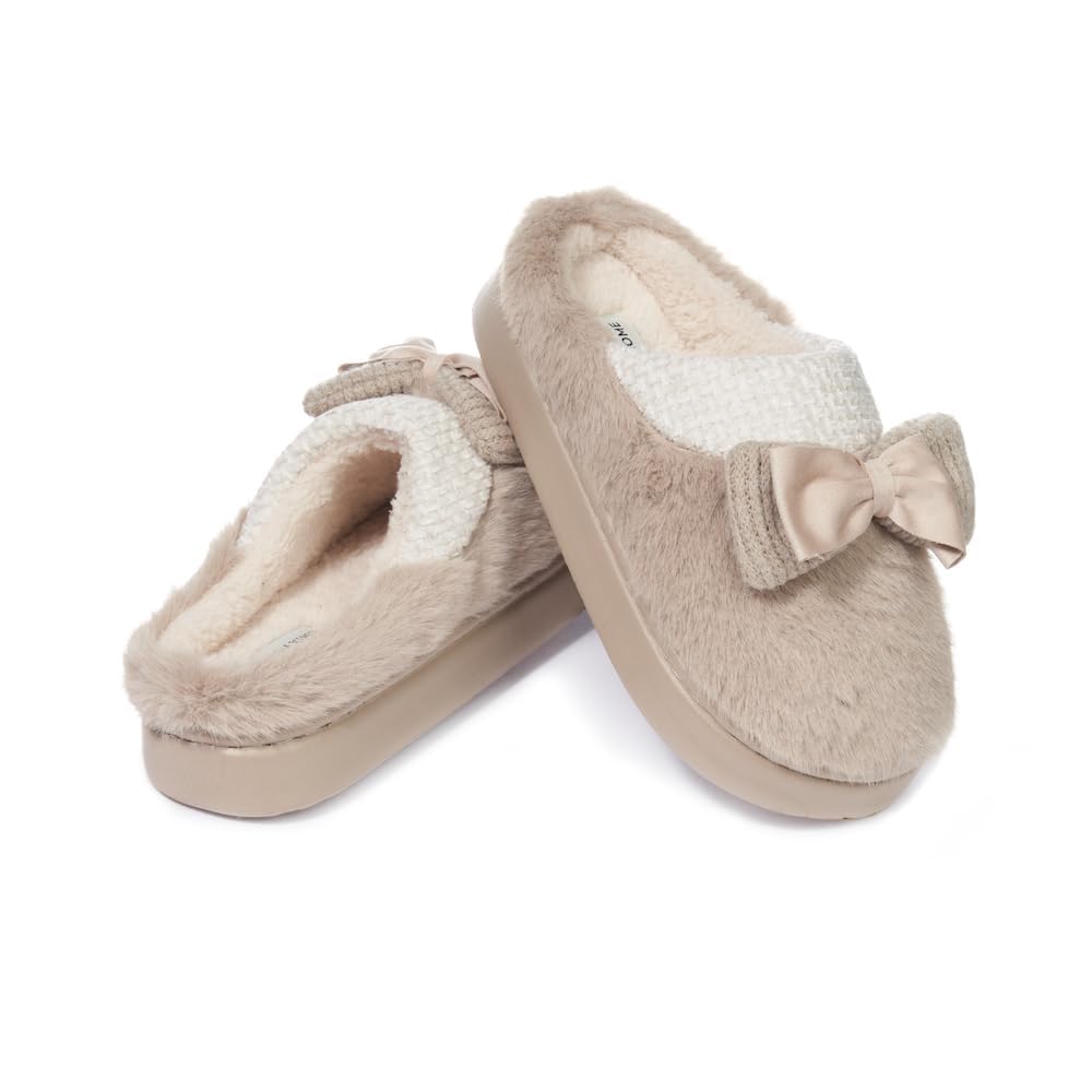 JOMIX Ciabatte Donna Invernali da Casa Pantofole Pelose Calde Flat Termiche Comode e Morbide MD9626