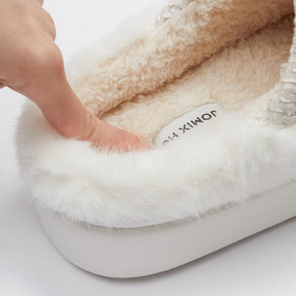 JOMIX Ciabatte Donna Invernali da Casa Pantofole Pelose Calde Flat Termiche Comode e Morbide MD9626