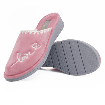 JOMIX Ciabatte Donna Invernali da Casa Pantofole Pelose Calde Tacco Zeppa Termiche Comode e Morbide