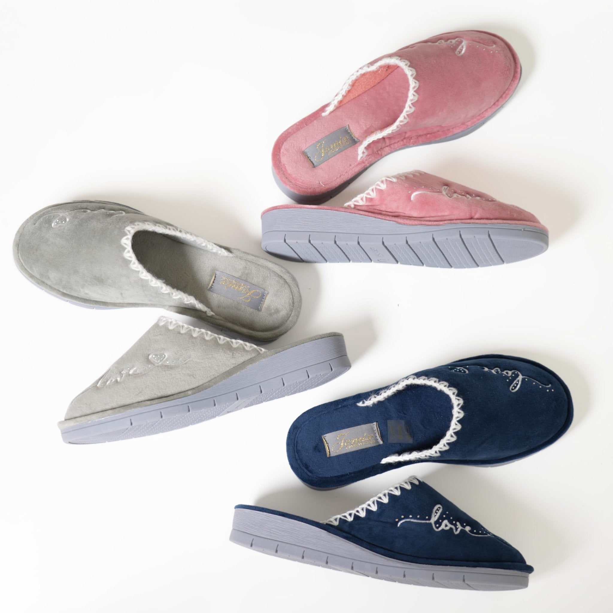 JOMIX Ciabatte Donna Invernali da Casa Pantofole Pelose Calde Tacco Zeppa Termiche Comode e Morbide