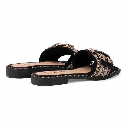 JOMIX Ciabatte Estive da Donna a Punta Quadrata Eleganti Pantofole Piatte WFC250364