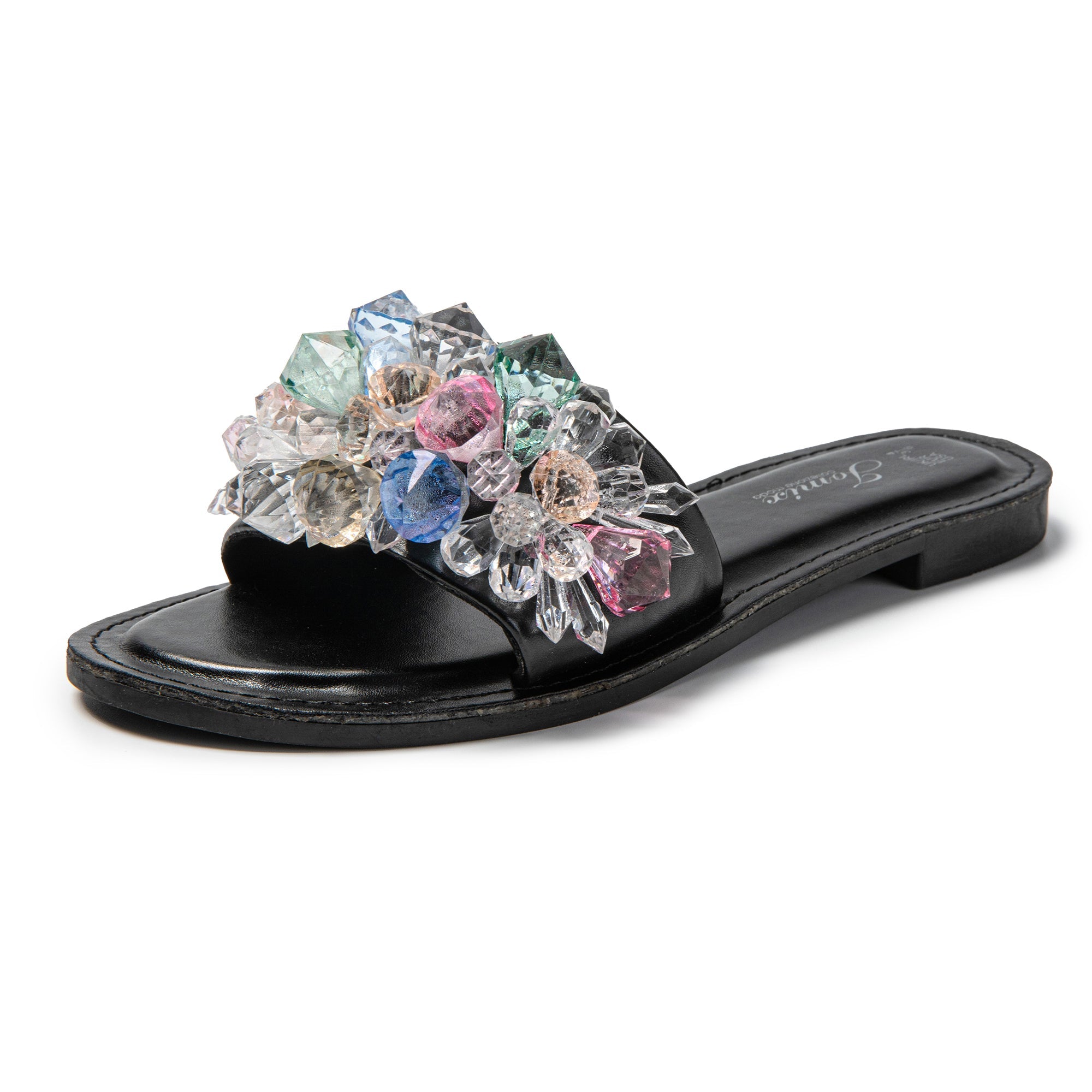 JOMIX Ciabatte Estive da Donna con Strass Moda Pantofole da casa all'aperto