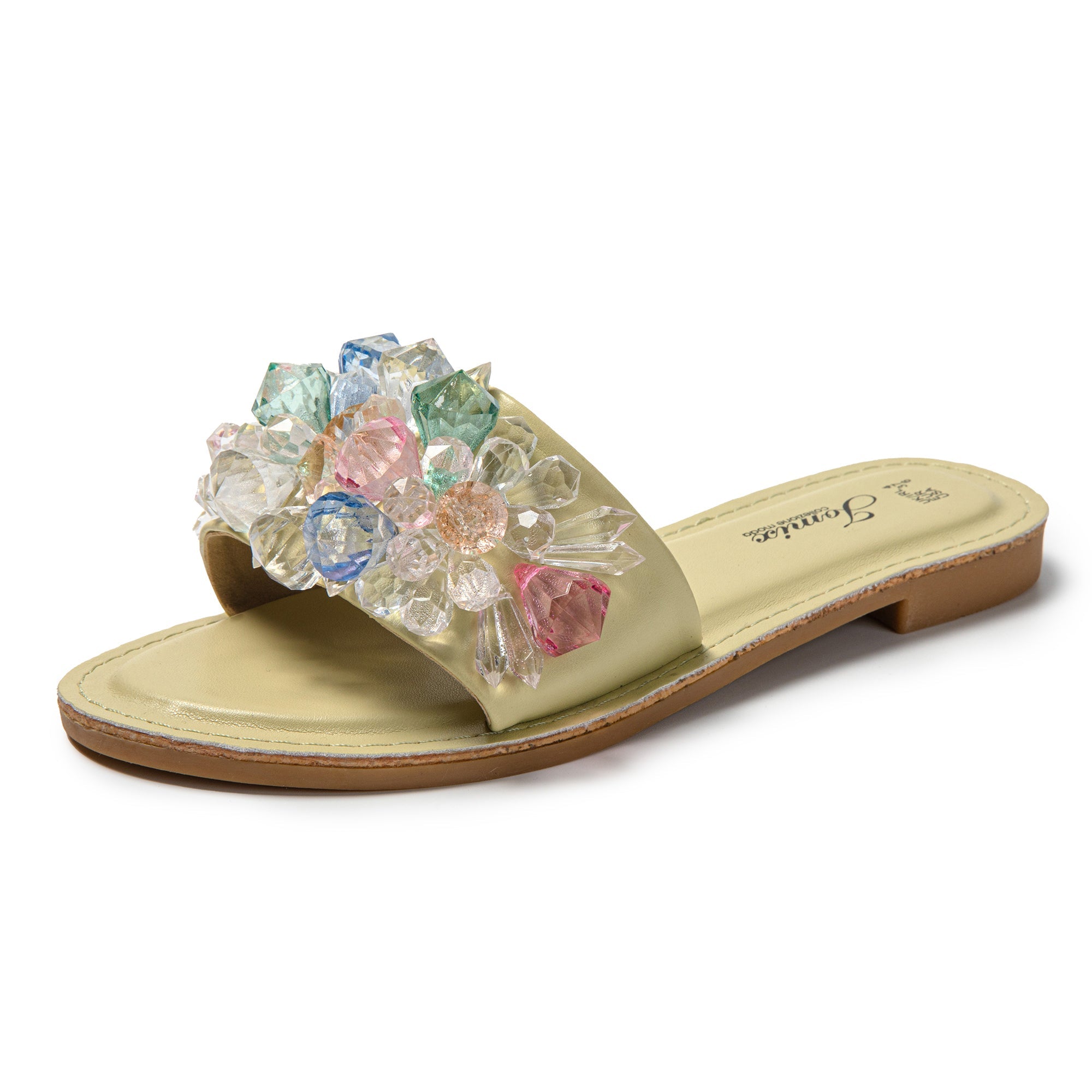 JOMIX Ciabatte Estive da Donna con Strass Moda Pantofole da casa all'aperto