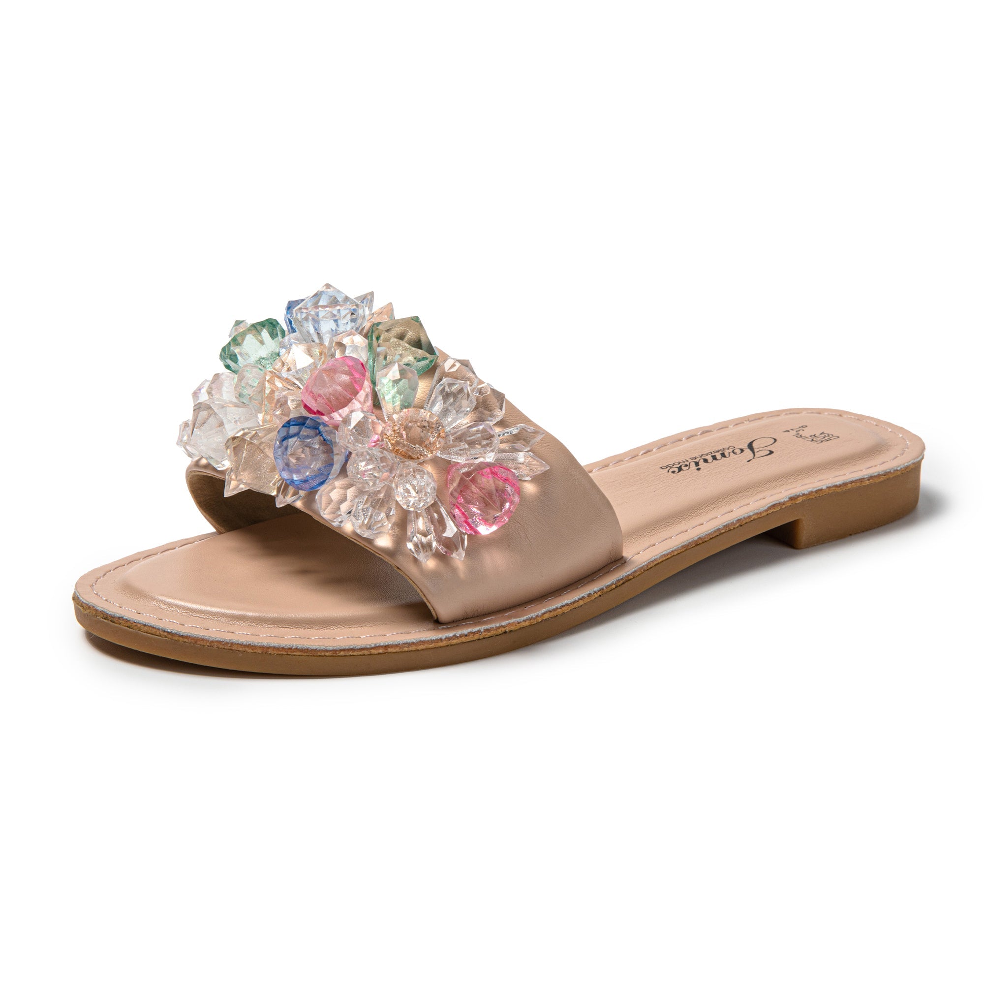 JOMIX Ciabatte Estive da Donna con Strass Moda Pantofole da casa all'aperto