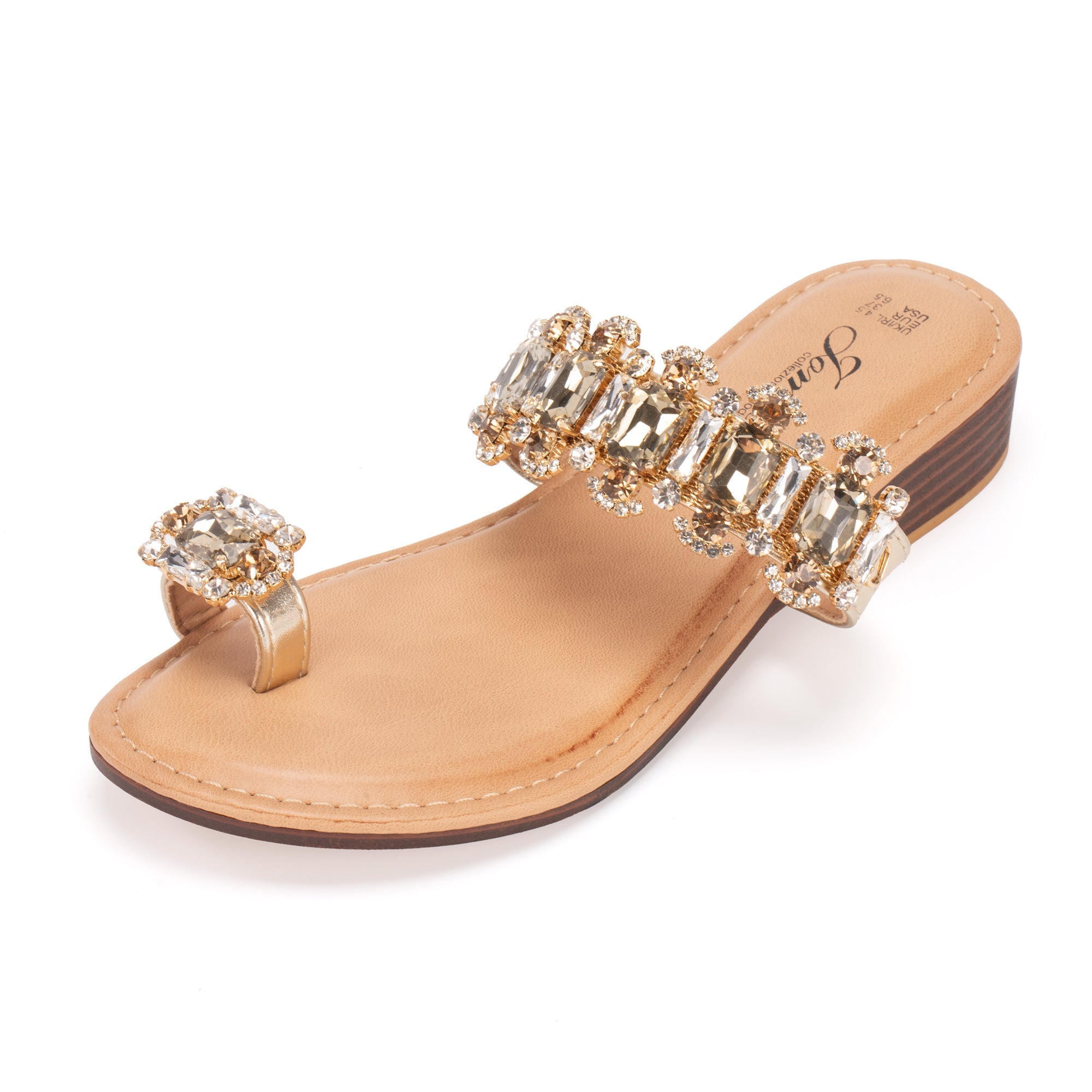 JOMIX Ciabatte estive da donna con strass Pantofole alla moda WFC250234