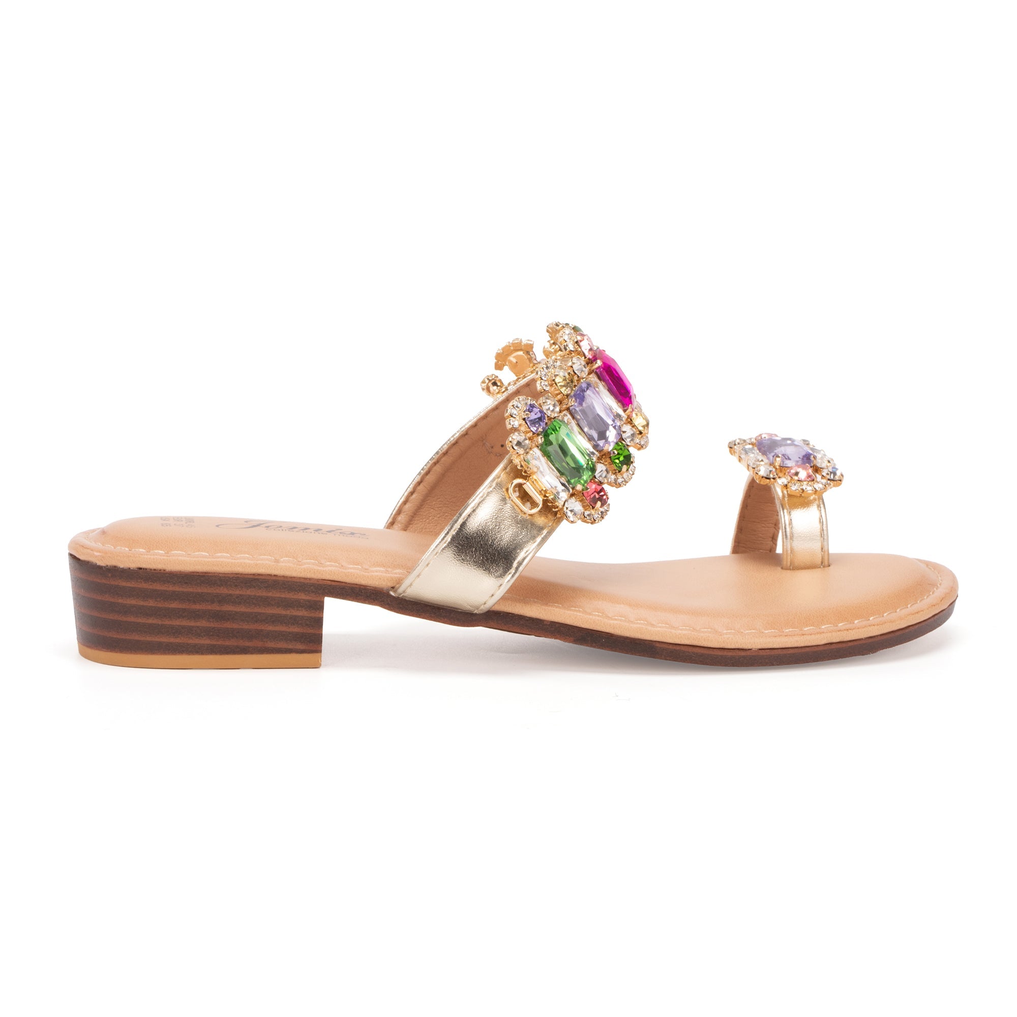 JOMIX Ciabatte estive da donna con strass Pantofole alla moda WFC250234