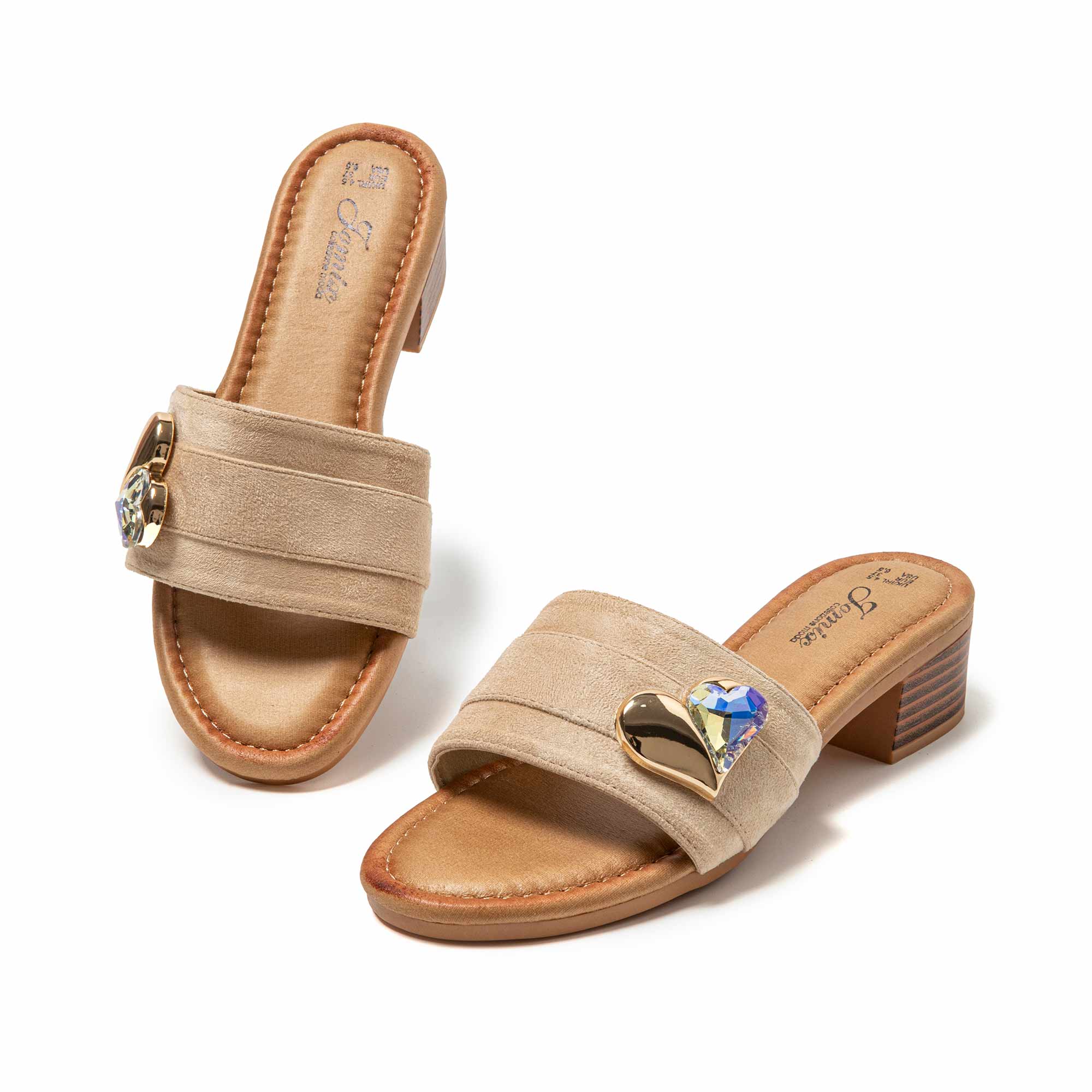 JOMIX Ciabatte Estive da Donna con Tacco Alto Pantofole Eleganti e Confortevoli WWC250244