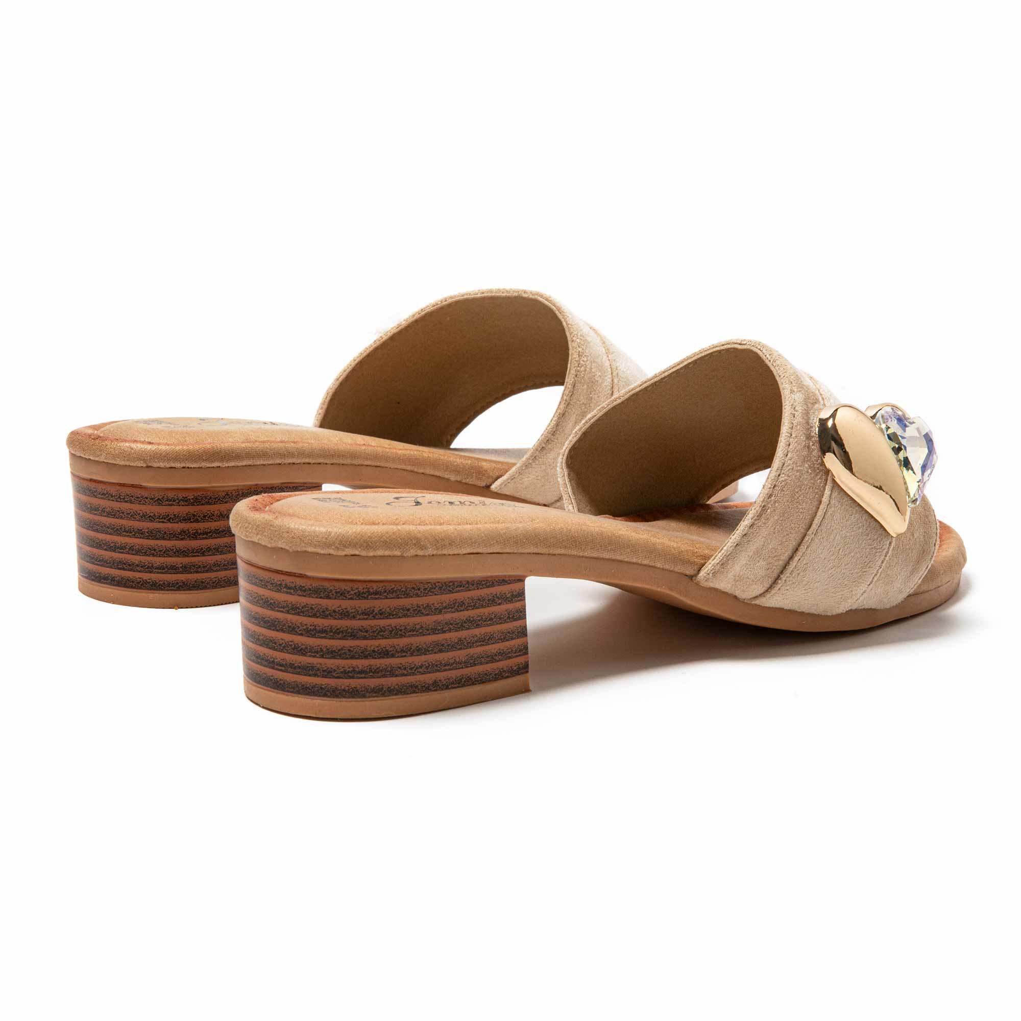 JOMIX Ciabatte Estive da Donna con Tacco Alto Pantofole Eleganti e Confortevoli WWC250244