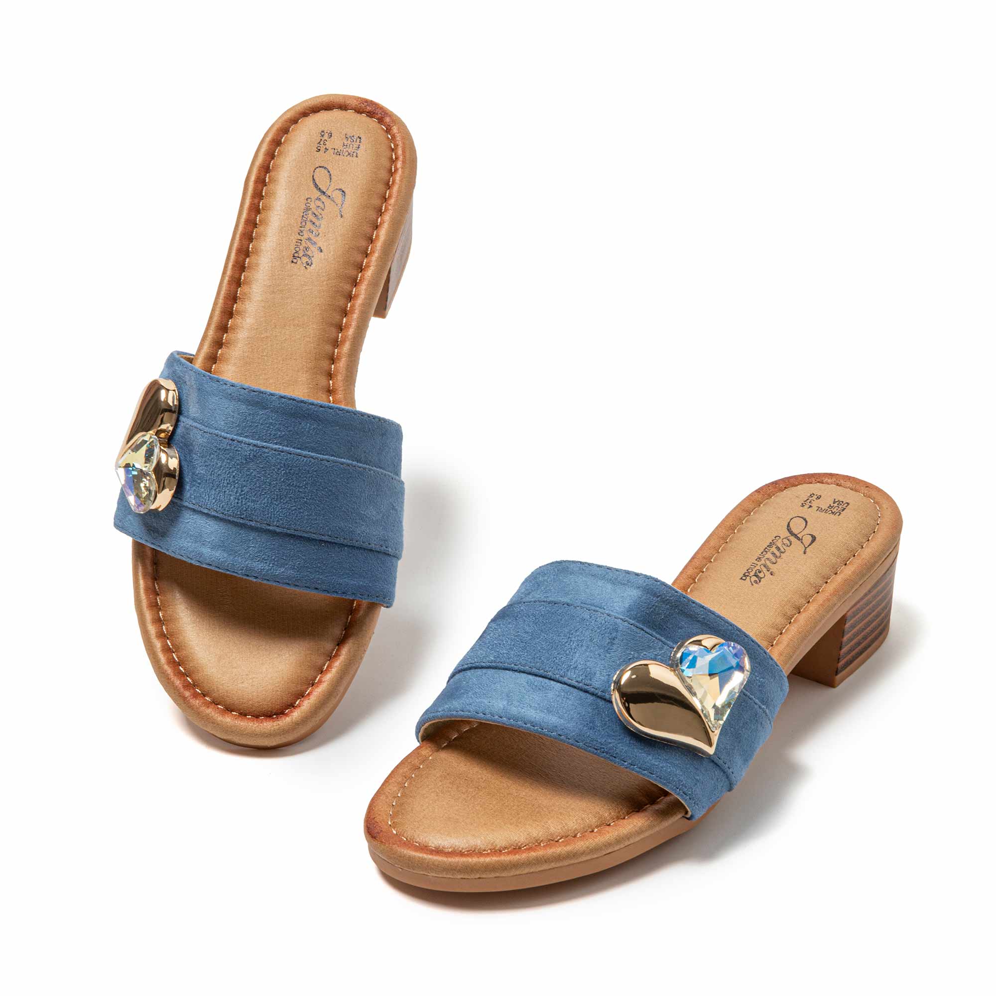JOMIX Ciabatte Estive da Donna con Tacco Alto Pantofole Eleganti e Confortevoli WWC250244
