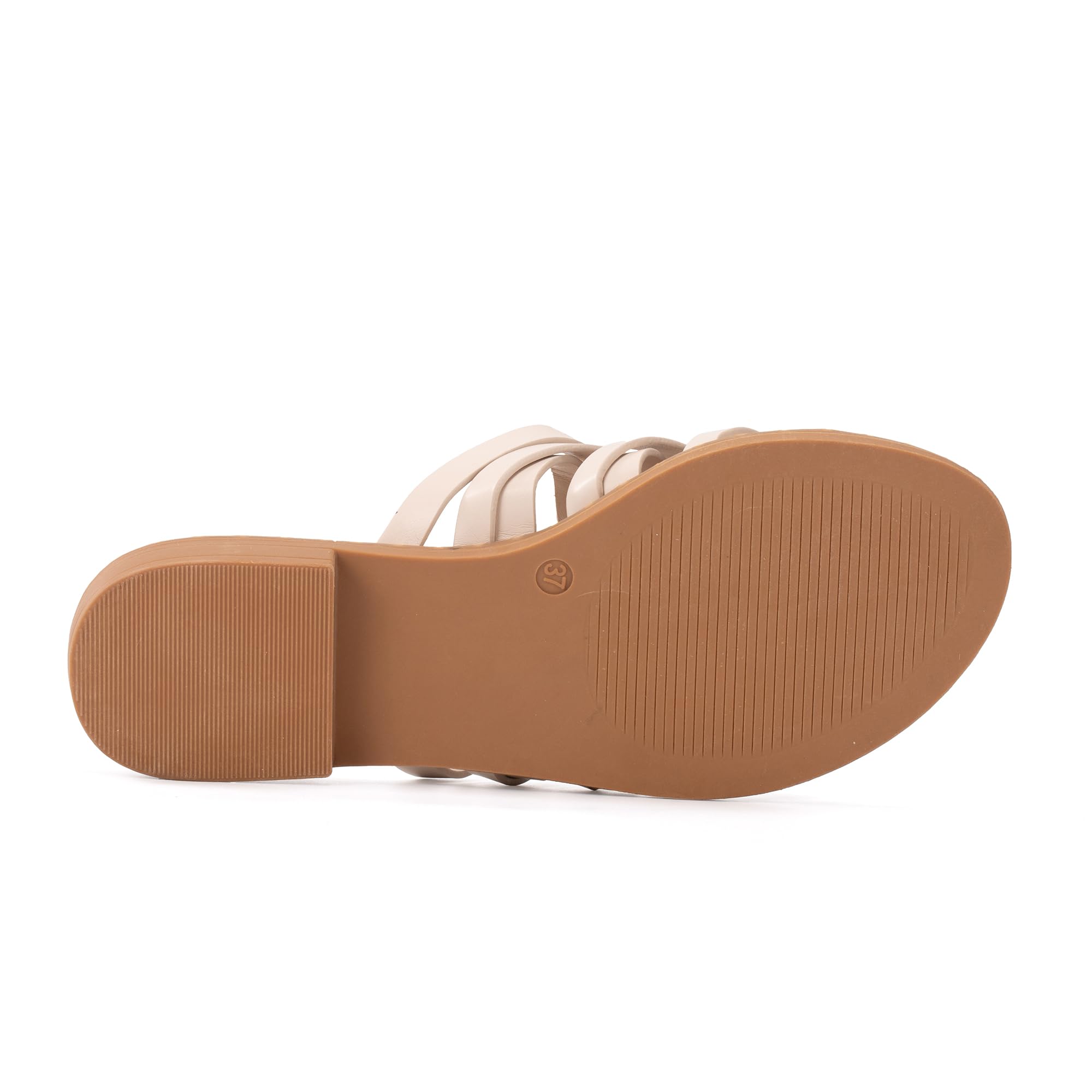 JOMIX Ciabatte Estive da Donna in Pelle Pantofole da Spiaggia Eleganti Morbide e Antiscivolo Cuscino Resistente All'usura Facile da Pulire WFC250362
