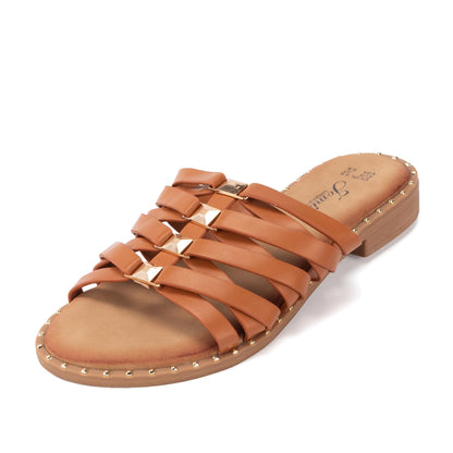 JOMIX Ciabatte Estive da Donna in Pelle Pantofole da Spiaggia Eleganti Morbide e Antiscivolo Cuscino Resistente All'usura Facile da Pulire WFC250362