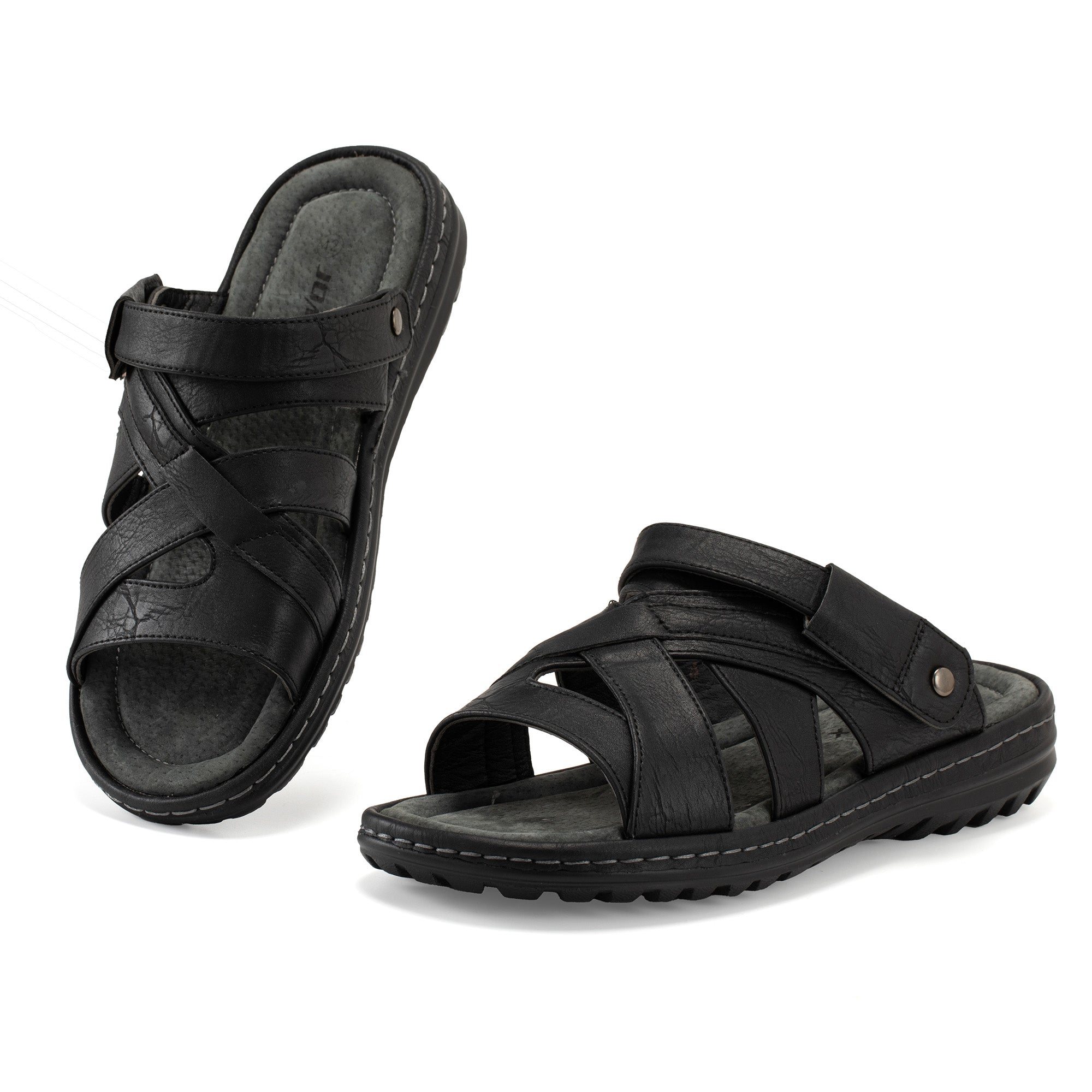 JOMIX Ciabatte Estive da Uomo in Cuoio Spiaggia Antiscivolo Morbide MOX250097