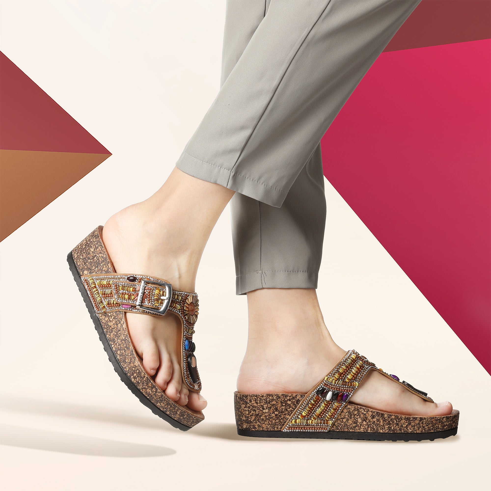 JOMIX Ciabatte Infradito Donna in Sughero Sandali donna Estive Eleganti Comodi WCI250338
