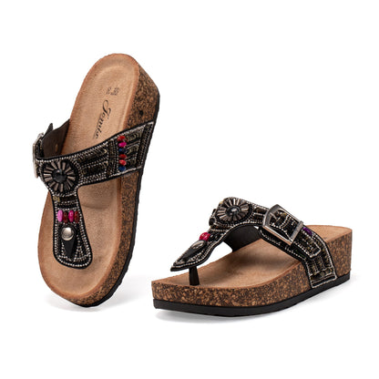 JOMIX Ciabatte Infradito Donna in Sughero Sandali donna Estive Eleganti Comodi WCI250338