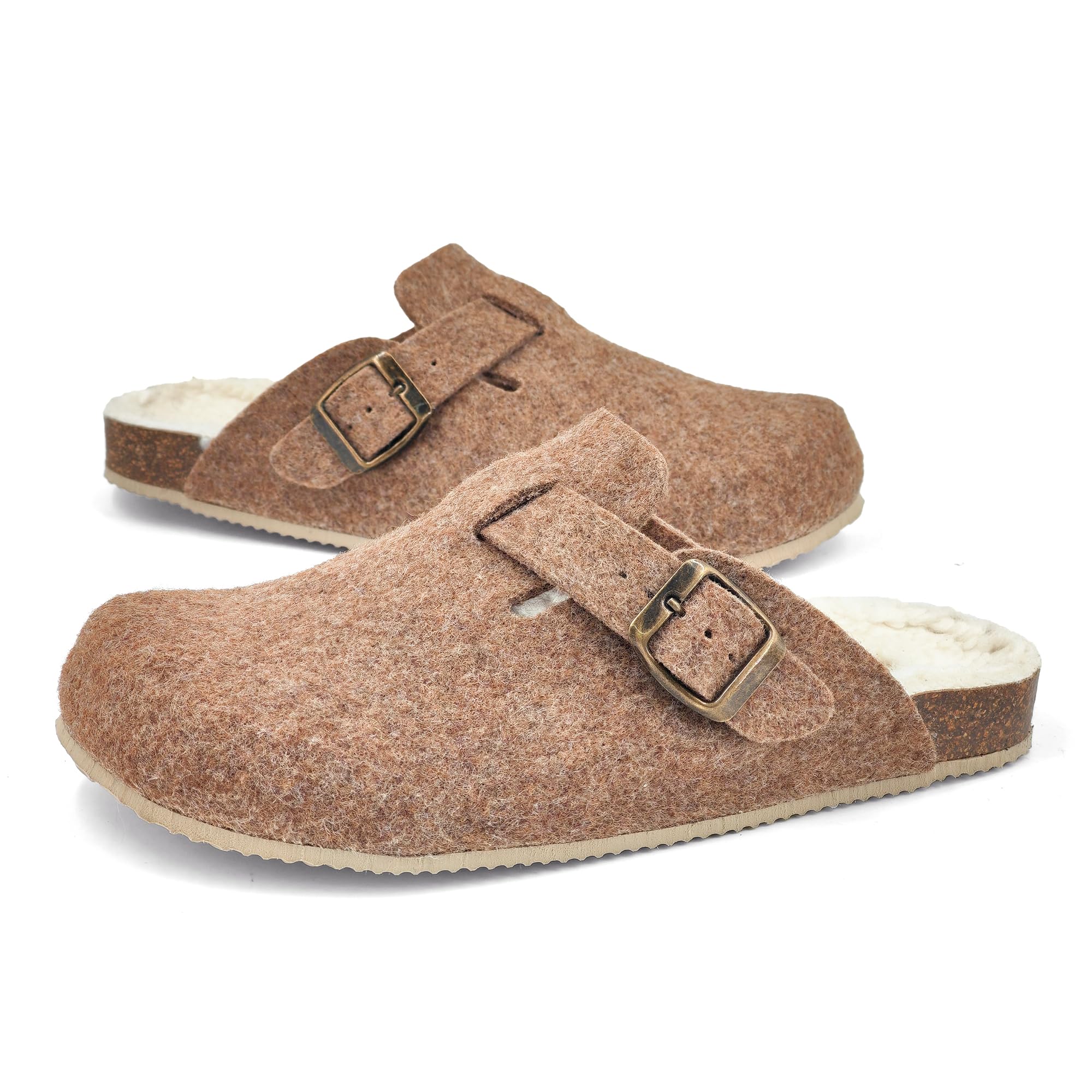 JOMIX Ciabatte Sabot Donna Invernali Pantofole Eleganti Calde con Pelliccia Sintetica