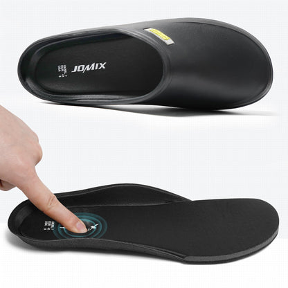 JOMIX Clogs Damen mit Fußbett Pantoletten Berufsschuhe Orthopädische Kochschuhe Bequeme Sanitär - Clogs Medizinische Gartenschuhe Gesundheitsschuhe