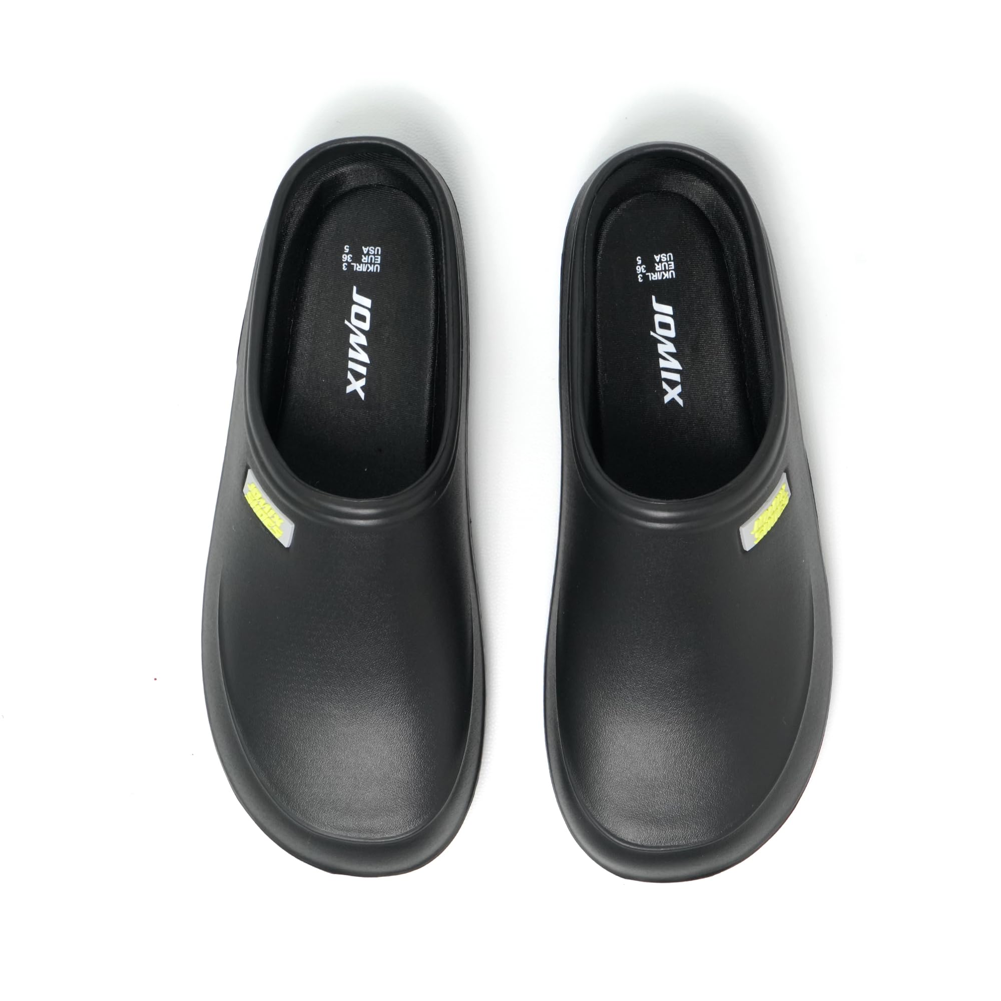 JOMIX Clogs Damen mit Fußbett Pantoletten Berufsschuhe Orthopädische Kochschuhe Bequeme Sanitär - Clogs Medizinische Gartenschuhe Gesundheitsschuhe
