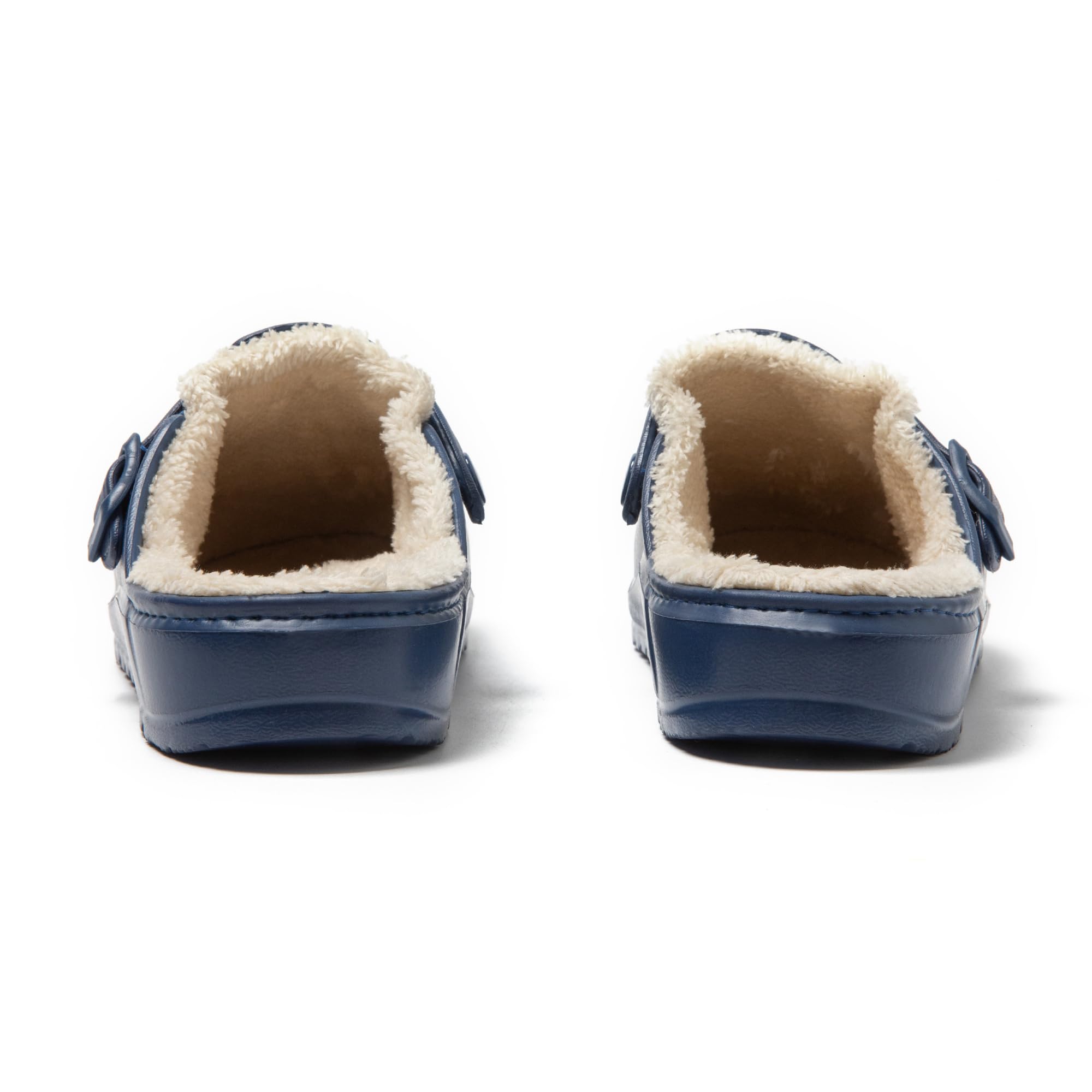 JOMIX Clogs Herren Pantoletten Winter Gefüttert Plüsch Gartenschuhe Warme Hausschuhe