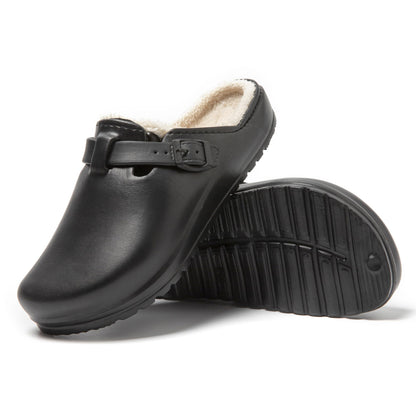 JOMIX Clogs Herren Pantoletten Winter Gefüttert Plüsch Gartenschuhe Warme Hausschuhe