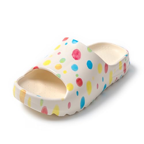 JOMIX Damen Badelatschen Sommer Dicke Sole Pantoletten 100% EVA Weiche Badeschuhe Süße Schlappen Lustig Sandalen