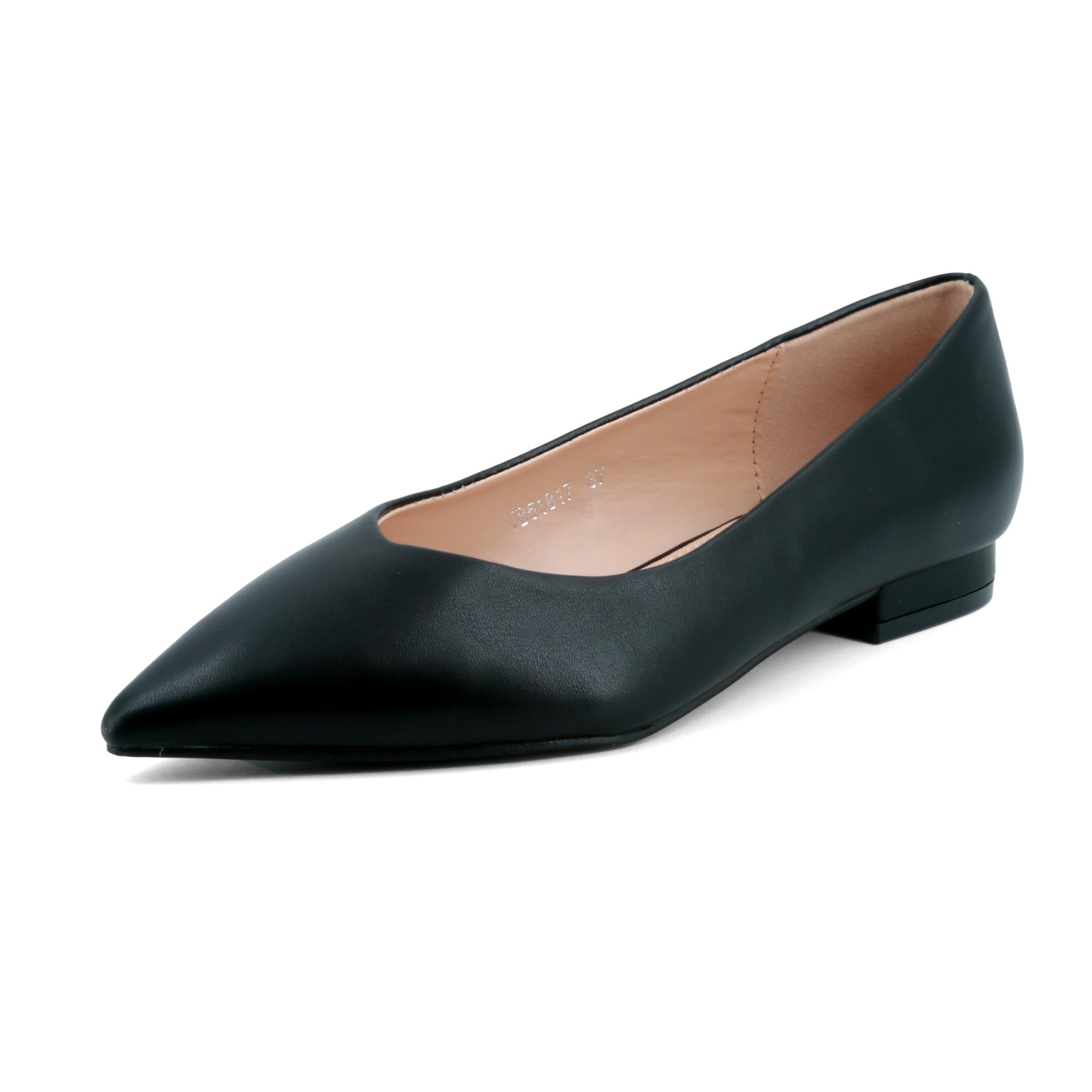 JOMIX Damen Ballerinas mit Spitzem Klassische Zehenbereich Flache Schuhe Elegant Ballettschuhe Bequeme Hochzeit