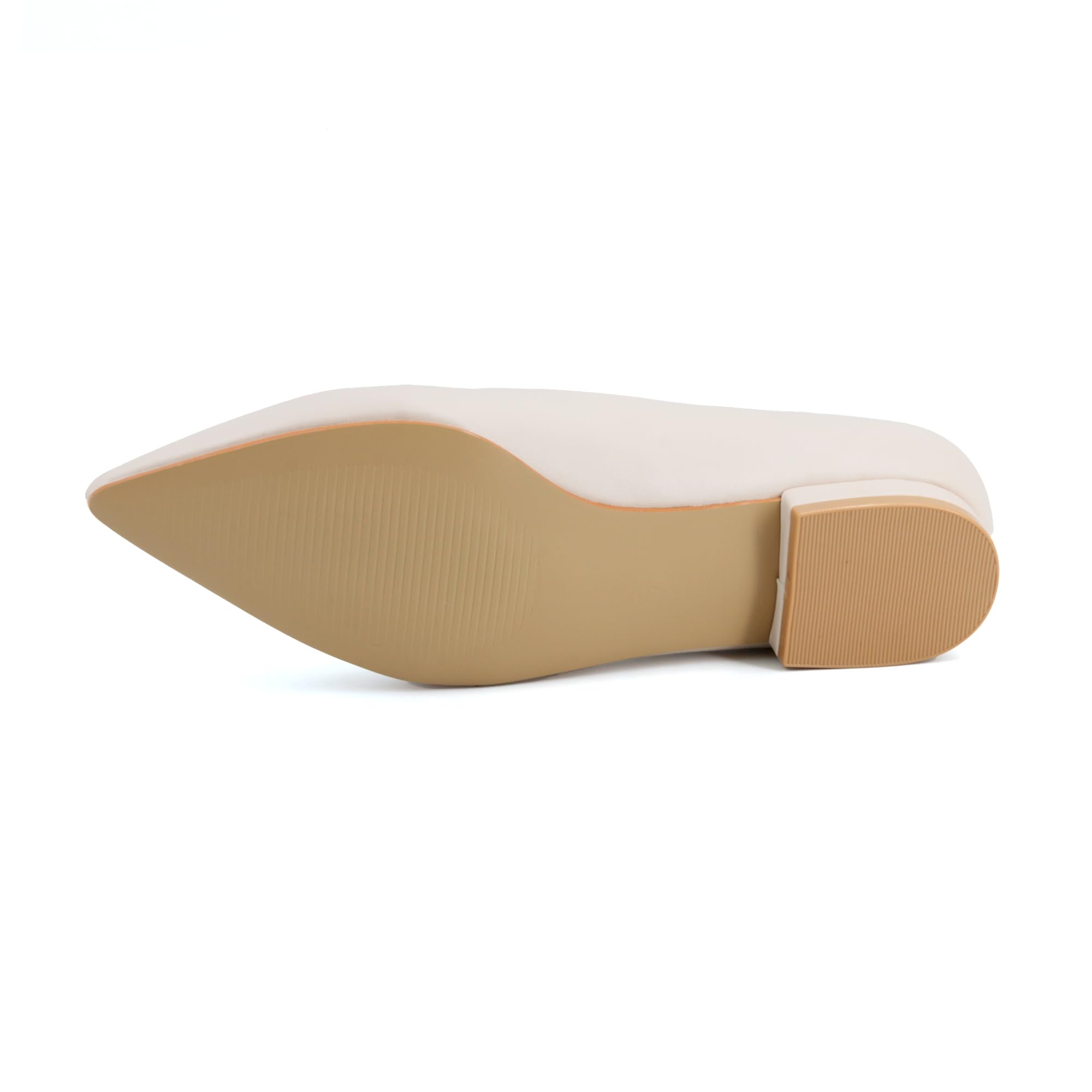 JOMIX Damen Ballerinas mit Spitzem Klassische Zehenbereich Flache Schuhe Elegant Ballettschuhe Bequeme Hochzeit