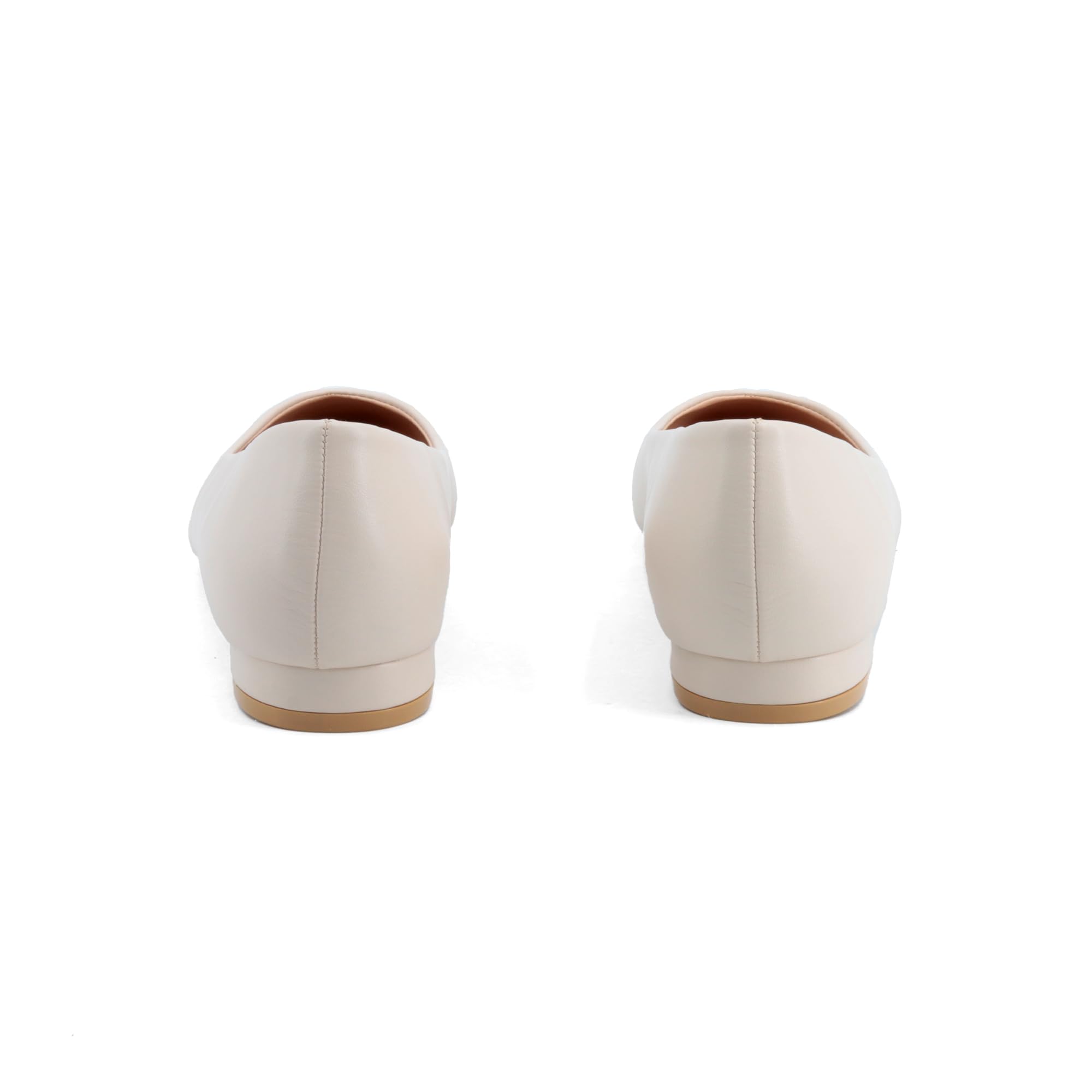 JOMIX Damen Ballerinas mit Spitzem Klassische Zehenbereich Flache Schuhe Elegant Ballettschuhe Bequeme Hochzeit