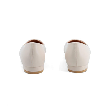 JOMIX Damen Ballerinas mit Spitzem Klassische Zehenbereich Flache Schuhe Elegant Ballettschuhe Bequeme Hochzeit