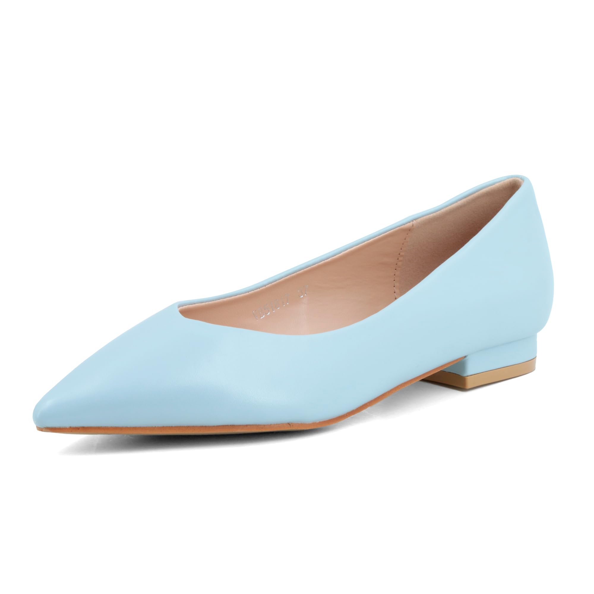 JOMIX Damen Ballerinas mit Spitzem Klassische Zehenbereich Flache Schuhe Elegant Ballettschuhe Bequeme Hochzeit