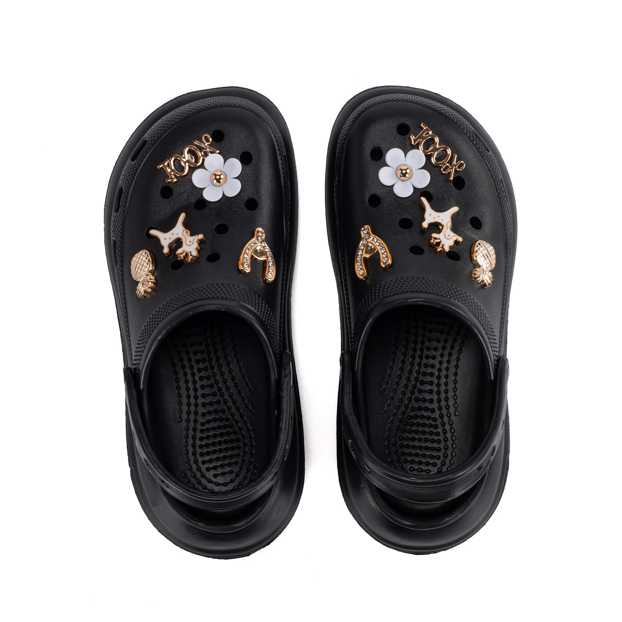 JOMIX Damen Clogs - Sommer Gartenclogs Gartenschuhe Leicht Gummischuhe Bequeme Garten Hausschuhe Badelatschen Strand Schuhe Sandalen