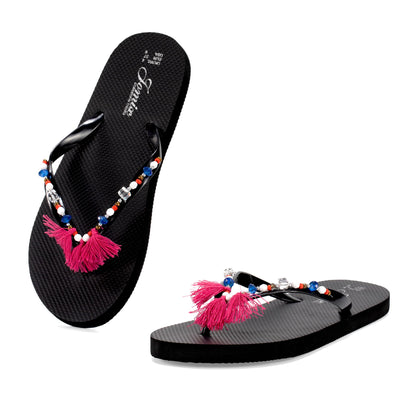 JOMIX Damen Flip Flops Sommer Zehentrenne Leichte Sandalen Bunte Badeschlappen Elegant Badelatschen Meer Pool Strand Badeschuhe