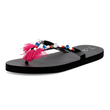 JOMIX Damen Flip Flops Sommer Zehentrenne Leichte Sandalen Bunte Badeschlappen Elegant Badelatschen Meer Pool Strand Badeschuhe