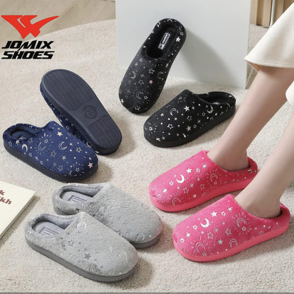 JOMIX Damen Hausschuhe Winter Pantoffeln Unisex Warme Plüsch Bequeme Slippers Rutschfeste