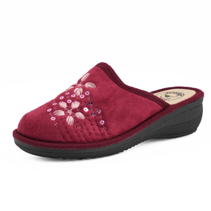 JOMIX Damen Hausschuhe Winter Warme Pantoffeln, Damen Plüsch Pantoffeln rutschfest Outdoor/Indoor Flache hüttenschuhe