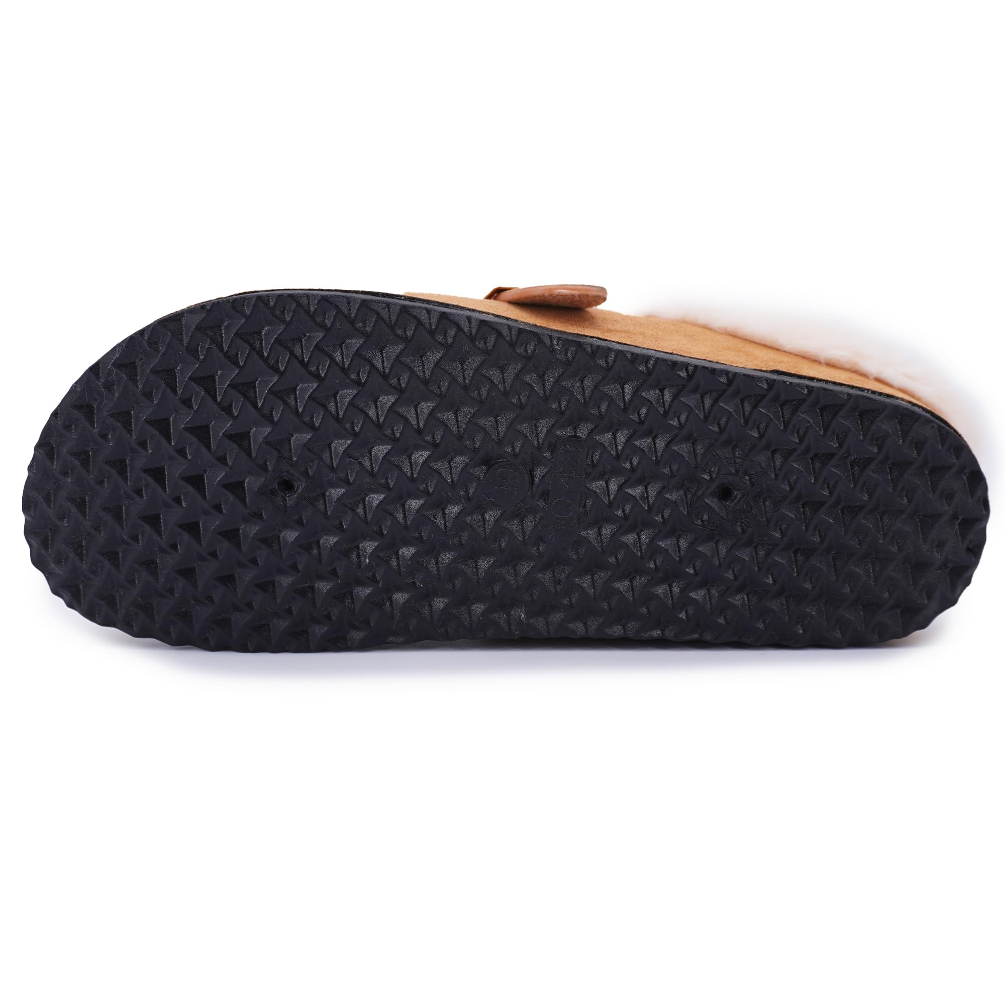 JOMIX Damen Hausschuhe Winter Warme Plüsch Gefüttert Pantoffeln Bequeme Flache Kunstwildleder Slippers mit Verstellbar Schnalle Indoor Outdoor