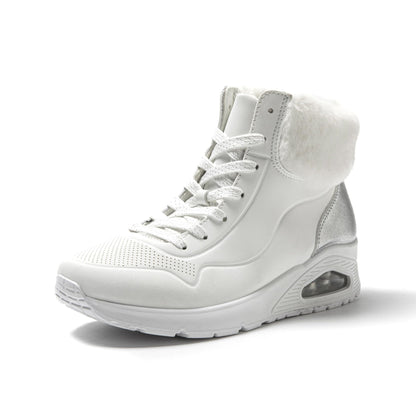 JOMIX Damen High Top Sneaker Winter Boots Warm Gefüttert Winterschuhe Freizeitschuhe mit Luftpolster