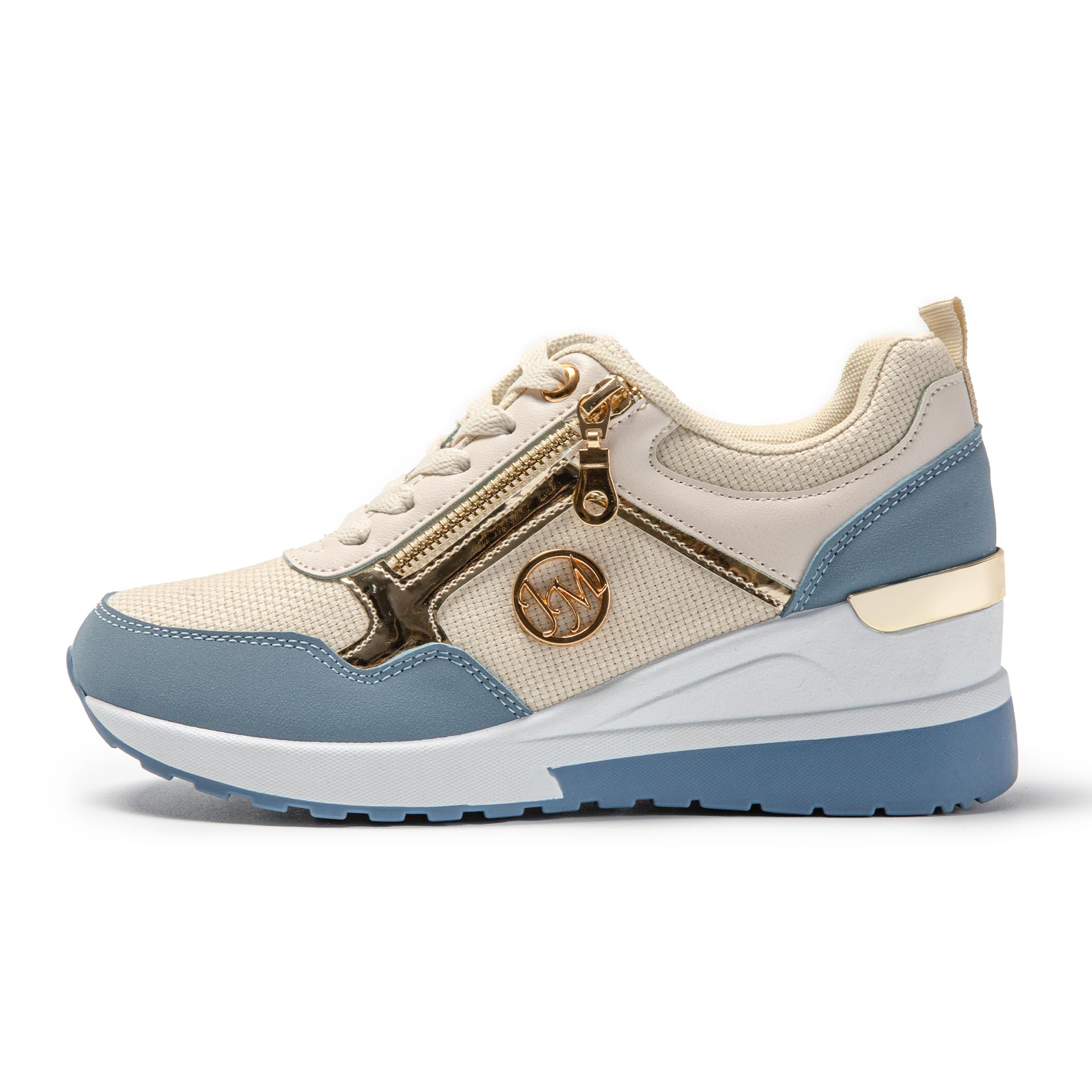 JOMIX Damen Laufschuhe Atmungsaktiv Sneaker Leichtes Sportschuhe Turnschuhe Elegant Plateau Frizeitschuhe