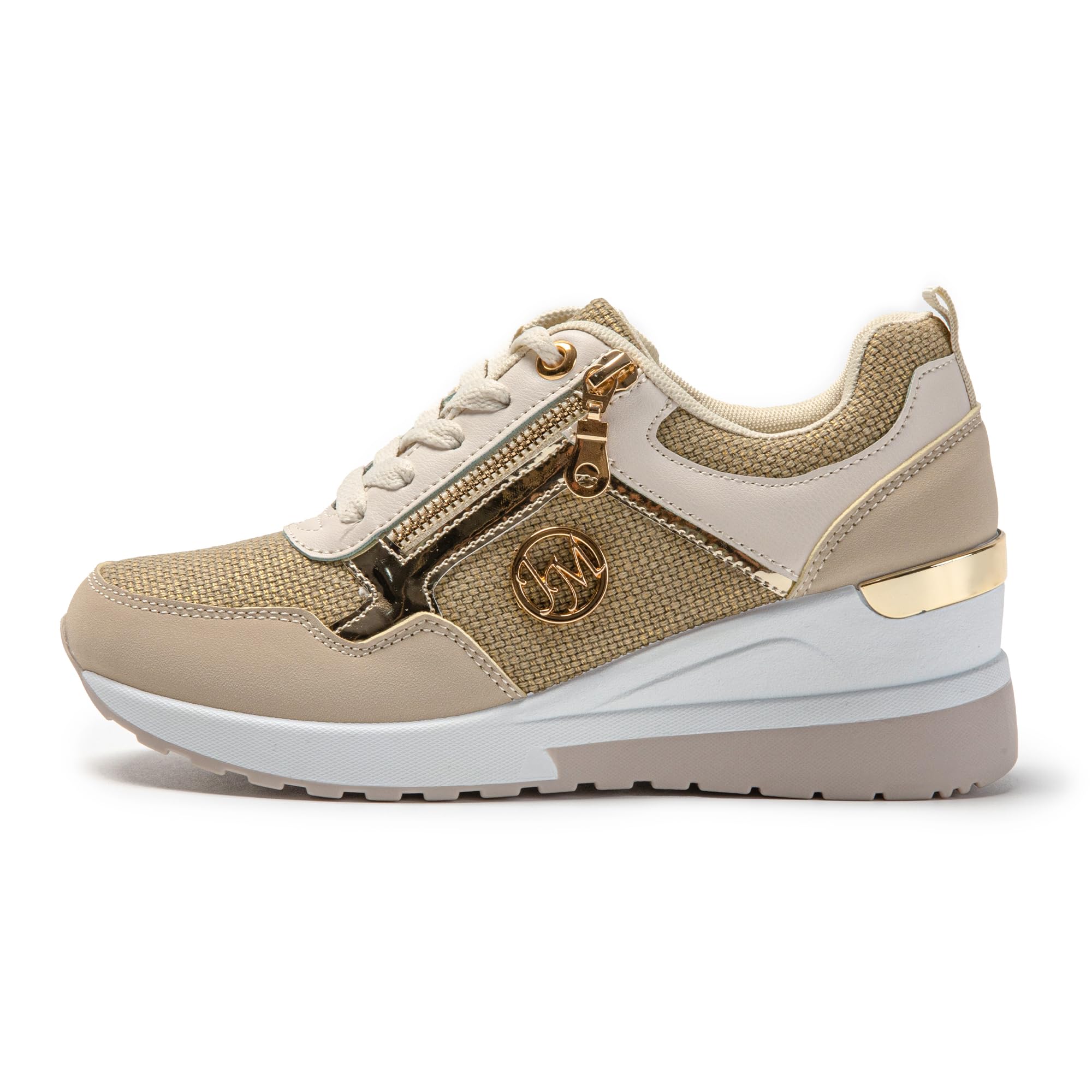 JOMIX Damen Laufschuhe Atmungsaktiv Sneaker Leichtes Sportschuhe Turnschuhe Elegant Plateau Frizeitschuhe