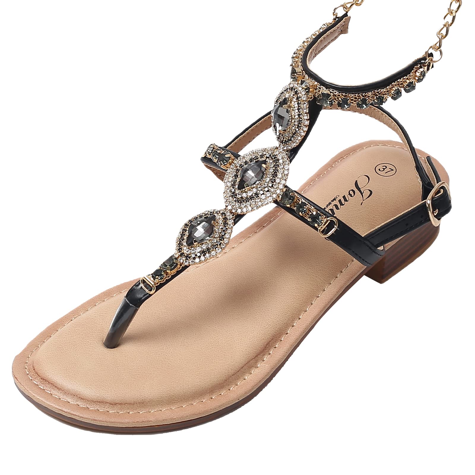 JOMIX Damen Pantoletten Blumen Clogs Sandalen Plateau Kork Strand Sommerschuhe