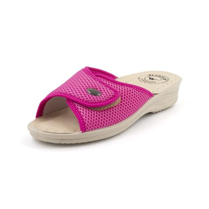 JOMIX Damen Pantoletten Klettverschluss Orthopädische Clogs Atmungsaktive Berufsschuhe Medizinische Sanitär - Clogs