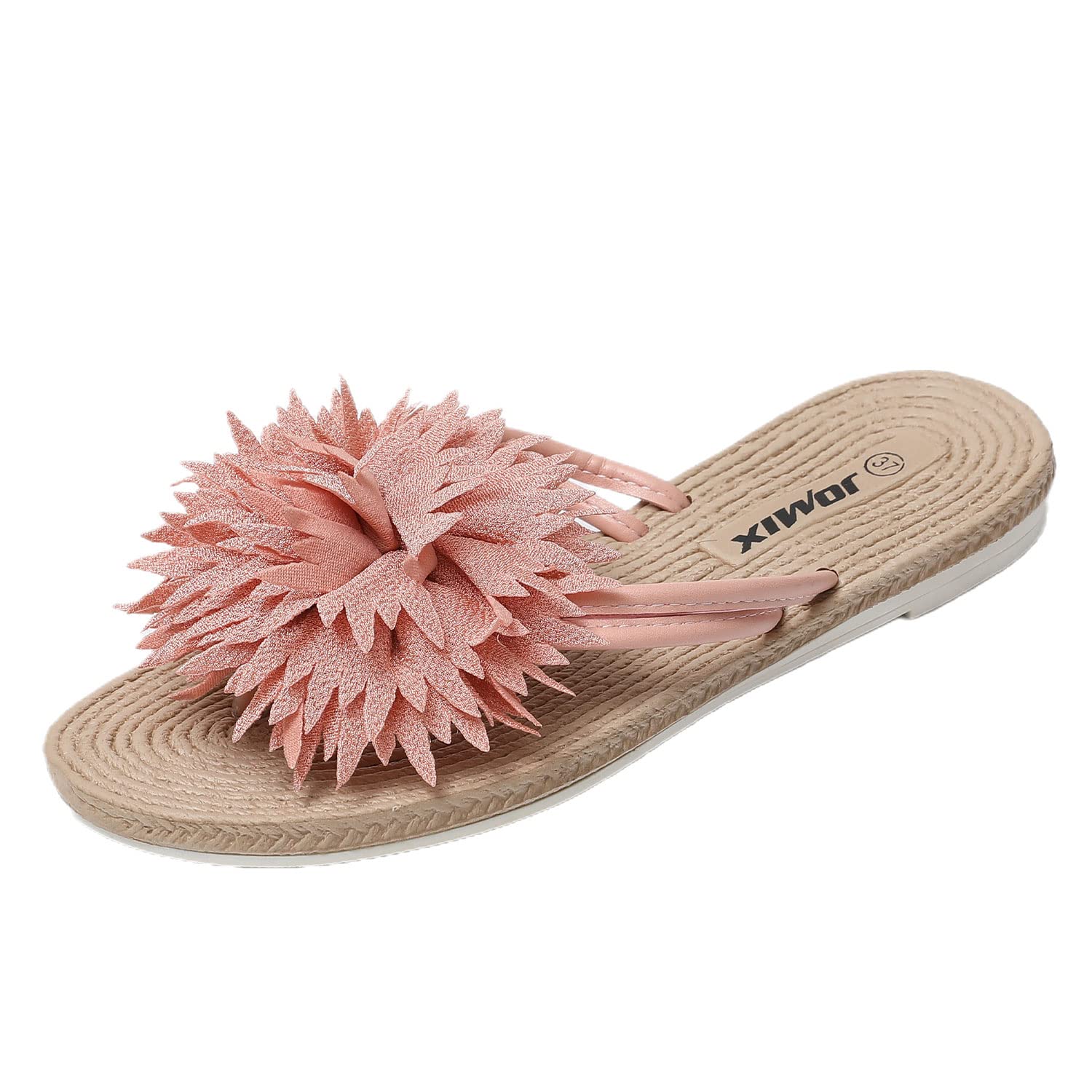 JOMIX Damen Pantoletten mit Verstellbarer Rieme Clogs Sommerschuhe Sandalen Plateau Bequeme Kork Strand Schuhe