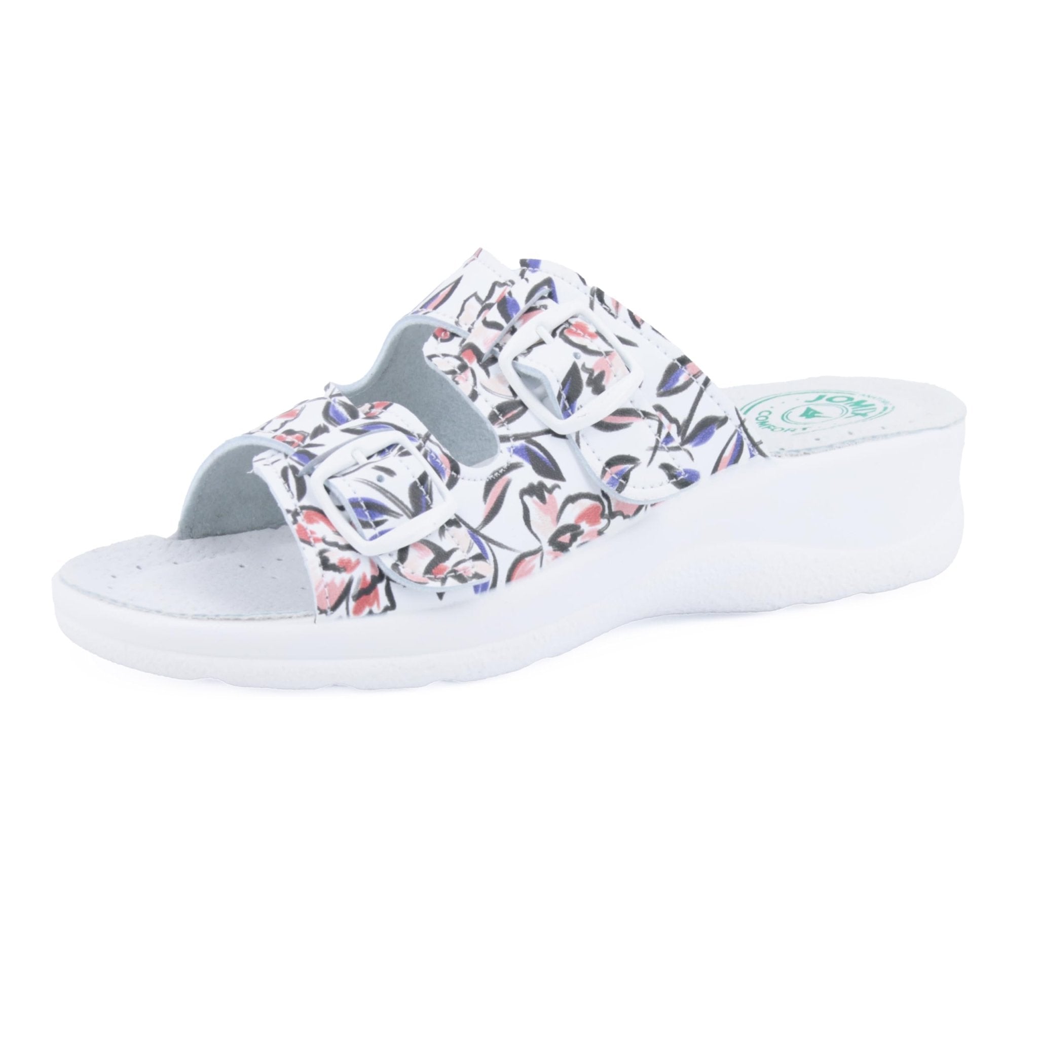 JOMIX Damen Pantoletten Sommer Orthopädische Sandalen Leichte Verstellbar Schnalle Clogs Weiche Anatomische Medizinische Gartenschuhe